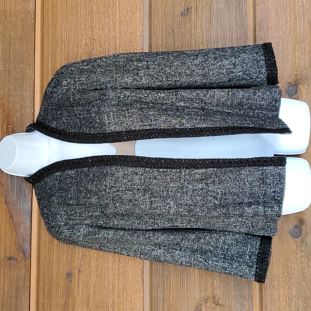 Coldwater Creek Wool Blend Black & White Jacket/Blazer Size PS (6-8)